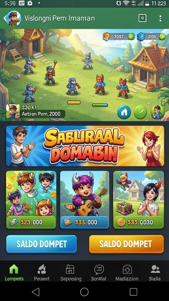 dewagaruda - Karakter utama yang siap untuk berpetualang.
