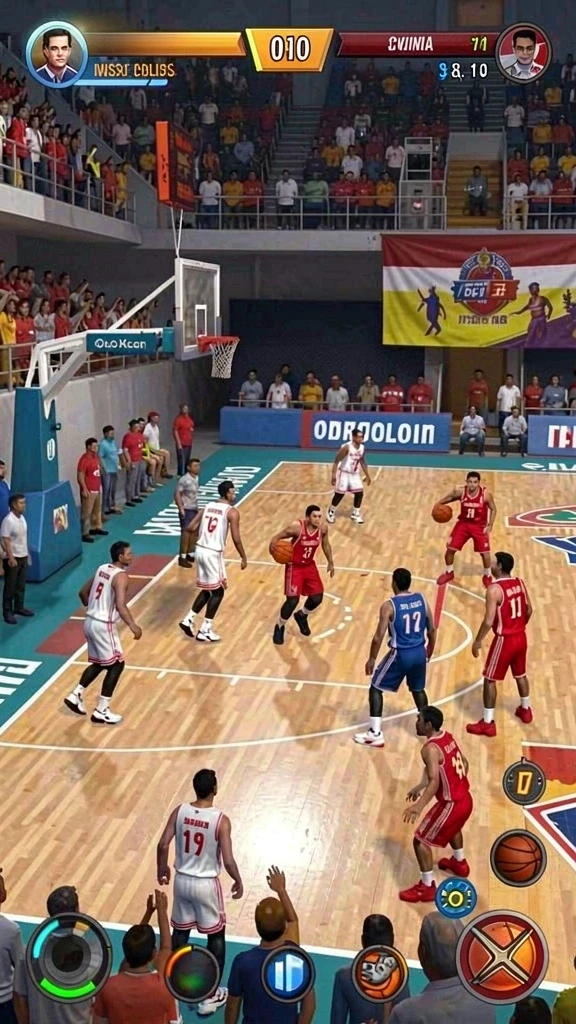 sp666 - Tangkapan layar menampilkan pegunungan indah di dalam game.
